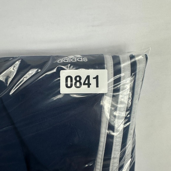 Adidas Mens XL Navy Blue Three Stripe Track Pants Y2K 2005 Athletic Wear - Picture 8 of 8